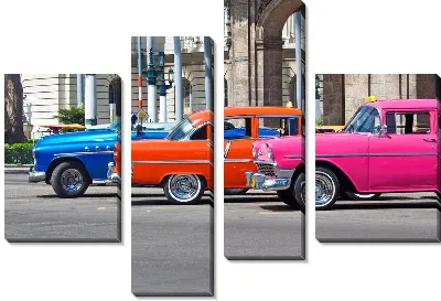 Модульная картина Ретро автомобили (Retro cars) №3