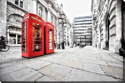 Телефонные будки в Лондоне (Telephone booth in London) №6