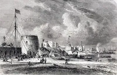 Плакат Дома на берегу (Houses on the beach)
