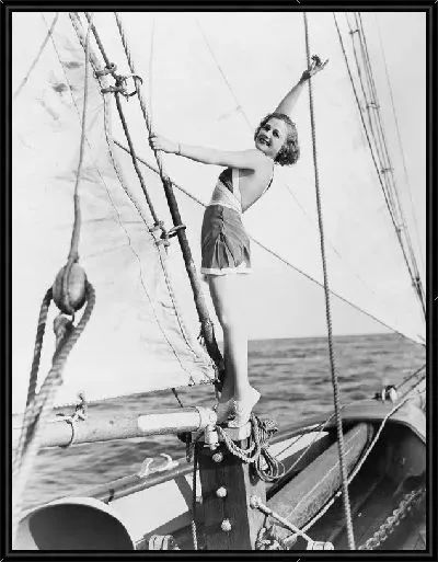 Картина Девушка на яхте (Girl on yacht)