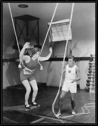 Картина В спорт зале (In the gym)
