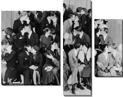 Модульная картина Поцелуй (Kiss) №2