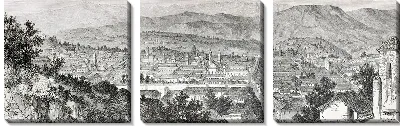 Модульная картина Панорама города (Panorama of the city) №2