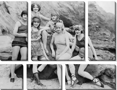 Модульная картина На пляже (On the beach) №3