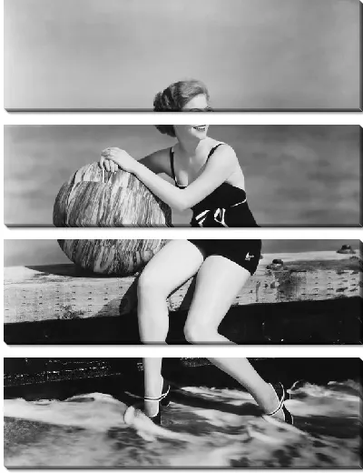 Модульная картина На пляже (On the beach) №4