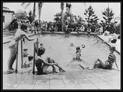 Картина У бассейна (The pool)