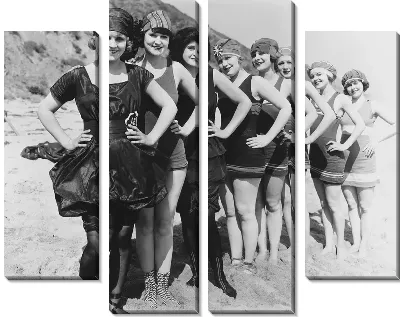 Модульная картина Прогулка по пляжу (Walk on the beach) №2