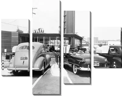 Модульная картина Ретро автомобили (Retro cars) №6