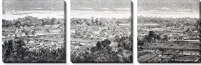 Модульная картина Панорама города (Panorama of the city) №3