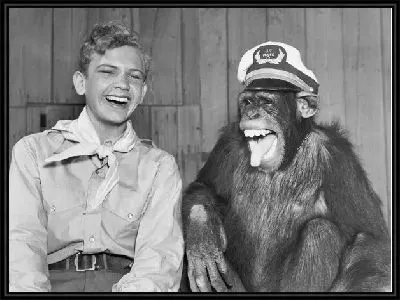 Картина Мальчик с обезьяной (A boy with a monkey)