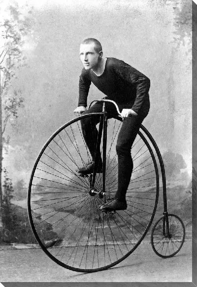 Постер Мужчина на велосипеде (A man on a bicycle)