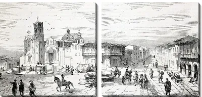 Модульная картина Площадь (Plaza)