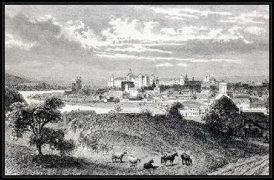 Картина Холмы возле города (Hills near the town of)