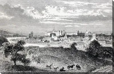 Постер Холмы возле города (Hills near the town of)