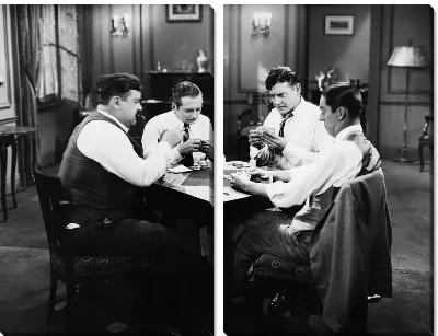 Модульная картина Игра в карты (Playing Cards)