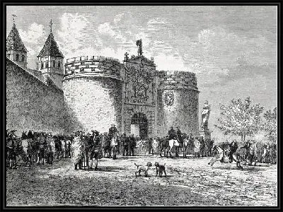 Картина У ворот замка (At the gates of the castle)