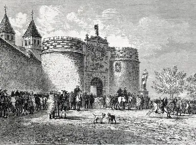 Плакат У ворот замка (At the gates of the castle)
