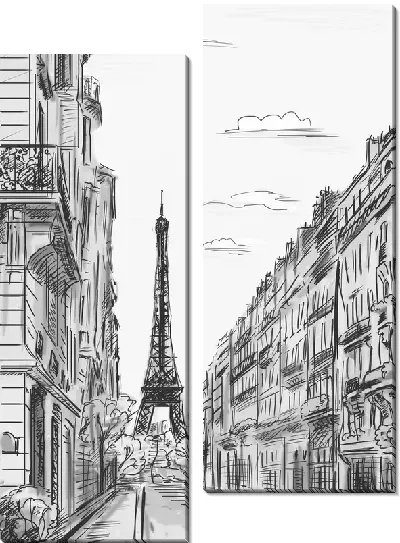 Модульная картина Париж (Paris) №20