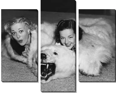 Две девушки и шкура медведя (Two girls and bearskin)