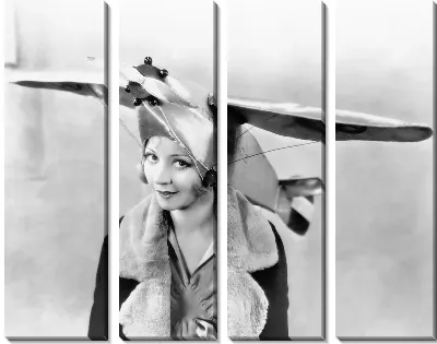 Модульная картина Девушка в шляпе (Girl in a hat)