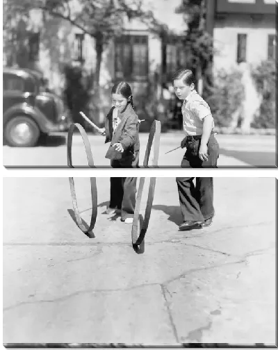 Модульная картина Дети играют (Children play)