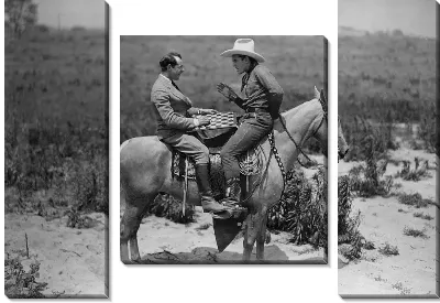 Модульная картина На лошади (On a horse)