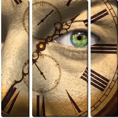 Модульная картина Композиция с часами (Composition with the clock)