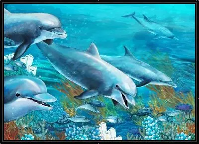 Картина Дельфины (Dolphins) №6