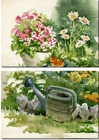 Модульная картина Цветы (Flowers) №112