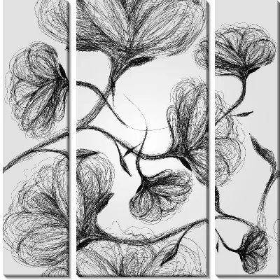 Модульная картина Цветы (Flowers) №113