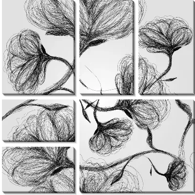 Модульная картина Цветы (Flowers) №113