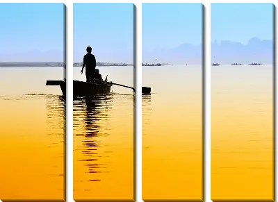 Модульная картина Рыбацкая лодка (Fishing boat)