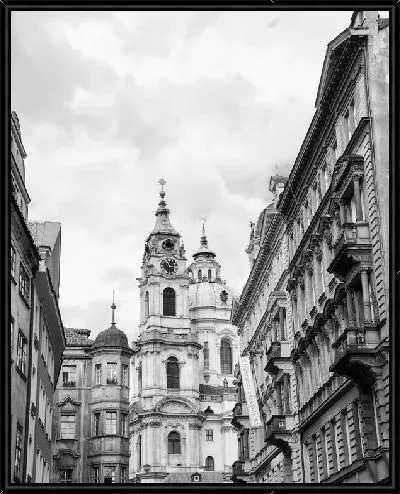 Картина Фасады городских зданий (Facades of city buildings)