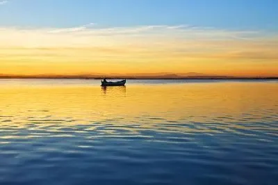 Плакат Лодка на озере (Boat on the lake)