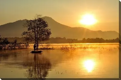 Постер Закат над озером (Sunset over the lake) №2