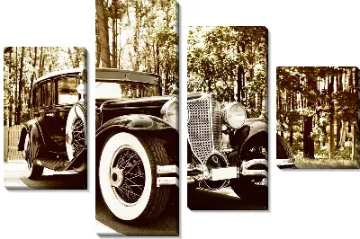 Модульная картина Ретро автомобили (Retro cars) №10