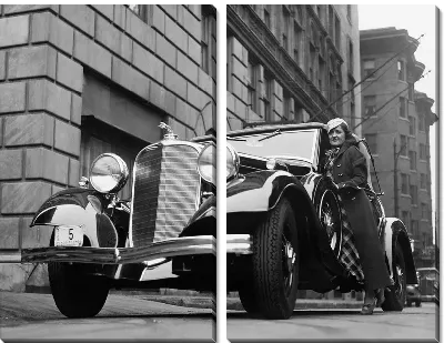 Модульная картина Ретро автомобиль (Retro cars) №2