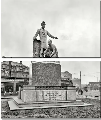 Модульная картина Памятник в Бостоне (Monument in Boston)