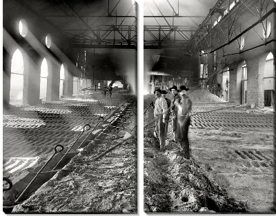 Модульная картина Строители (Builders)