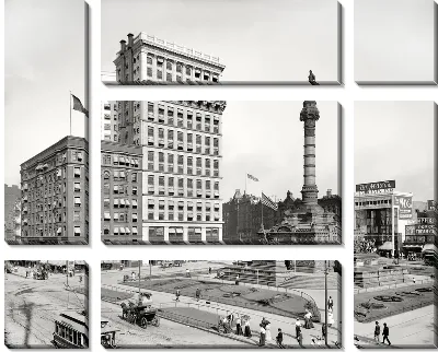 Модульная картина Площадь (Area) №2