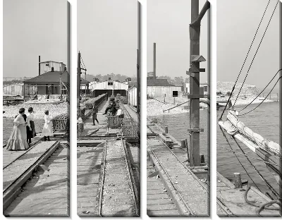 Модульная картина Порт в Миссисипи (Port in Mississippi)