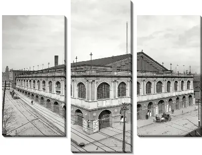 Модульная картина Вокзал в США (Station in the U.S.)