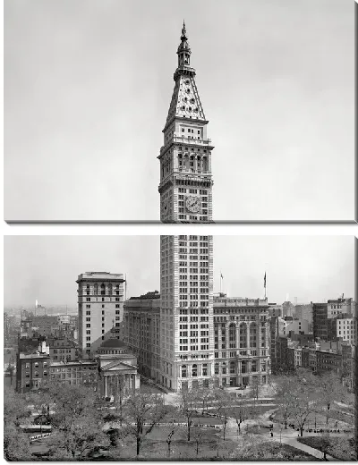 Модульная картина Здание в Нью-Йорке (Здание в Нью-Йорке)