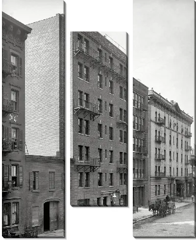 Модульная картина Фасад дома в Нью-Йорке (Facade)