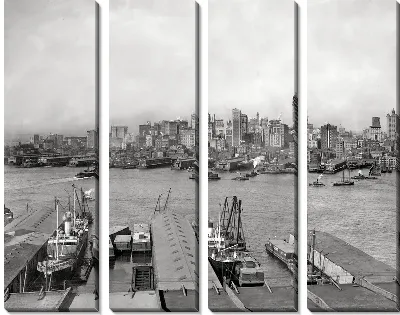 Модульная картина Порт в Нью-Йорке (Port of New York)