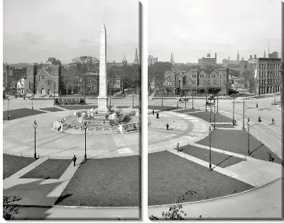 Модульная картина Площадь в Буффало (Area in Buffalo)