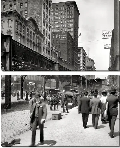 Модульная картина Чикаго (Chicago) №6