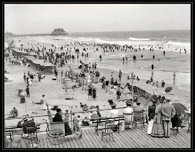 Картина Пляж в Атлантик сити (Beach in Atlantic City)