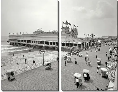 Модульная картина Пирс в Атлантик сити (Pier in Atlantic City)