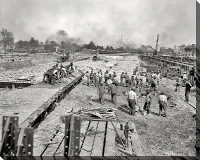 Строительство железной дороги (Construction of the railway)